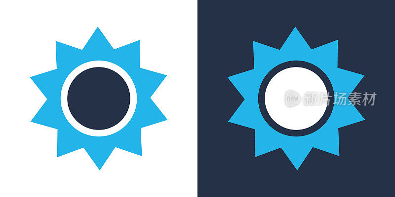 太阳图标。固体图标矢量插图。用于网站设计，logo, app，模板，ui等。